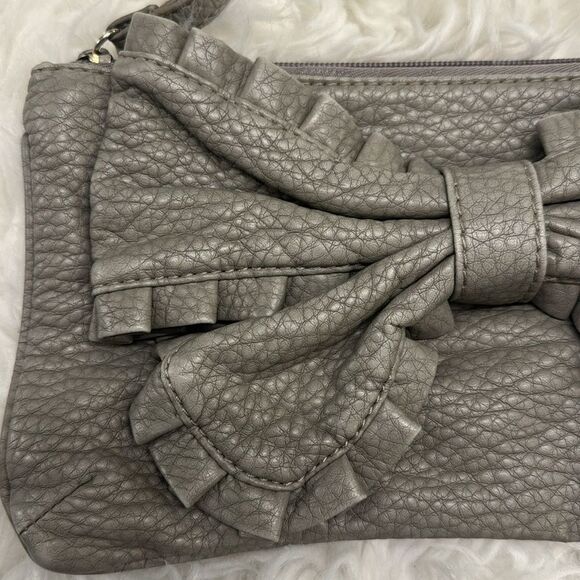 Vintage Red by Marc Ecko Gray Bow Clutch - Picture 6 of 10